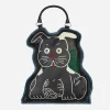Bode Bags·Shoulder|Bags·Shoulder^Hand Drawn Puppy Bag Black