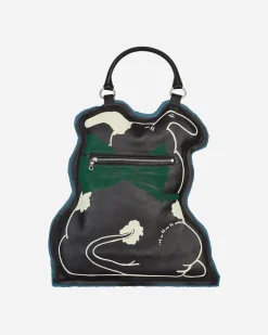 Bode Bags·Shoulder|Bags·Shoulder^Hand Drawn Puppy Bag Black