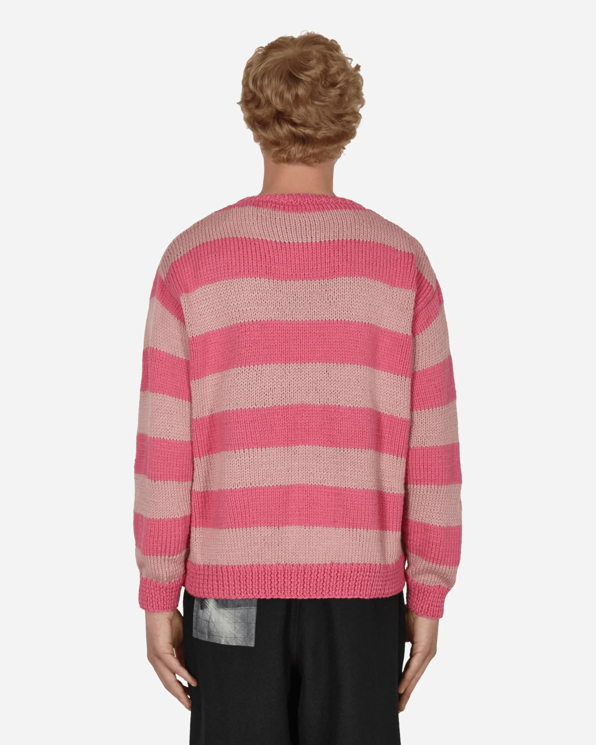 Sky High Farm Knitwear^Hand Knit Pig Cardigan Pink