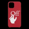 Off-White Tech And Audio^Hand Off iPhone 11 Pro Case Red