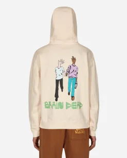 Brain Dead Sweatshirts^Handheld Hooded Sweatshirt Beige