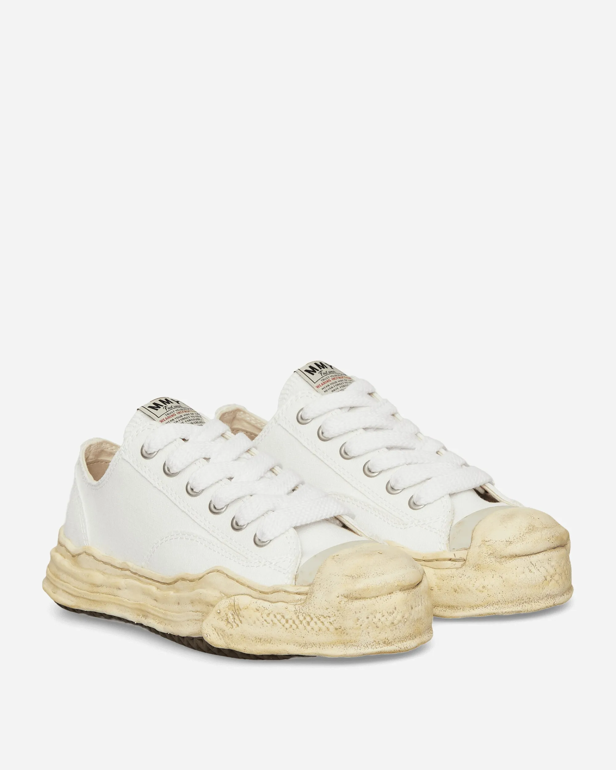 Maison MIHARA YASUHIRO Sneakers·Low|Sneakers^Hank OG Dyed Sole Canvas Low Sneakers White