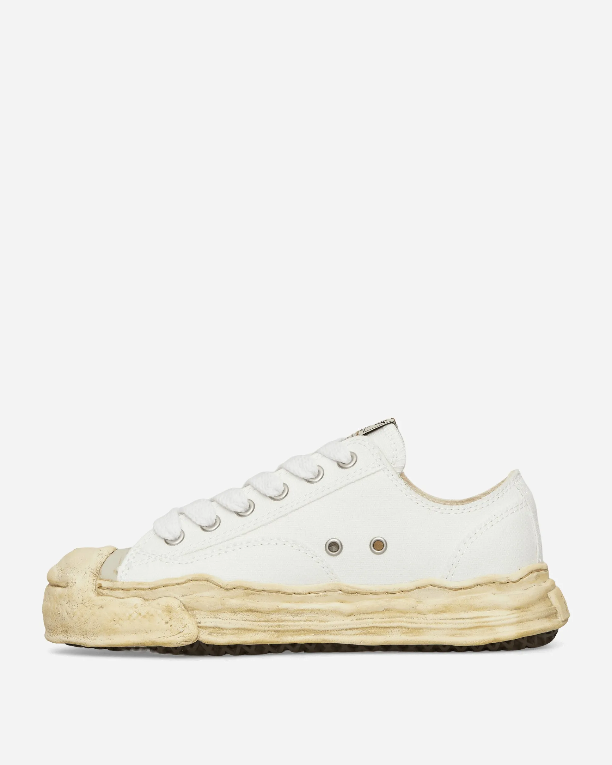 Maison MIHARA YASUHIRO Sneakers·Low|Sneakers^Hank OG Dyed Sole Canvas Low Sneakers White