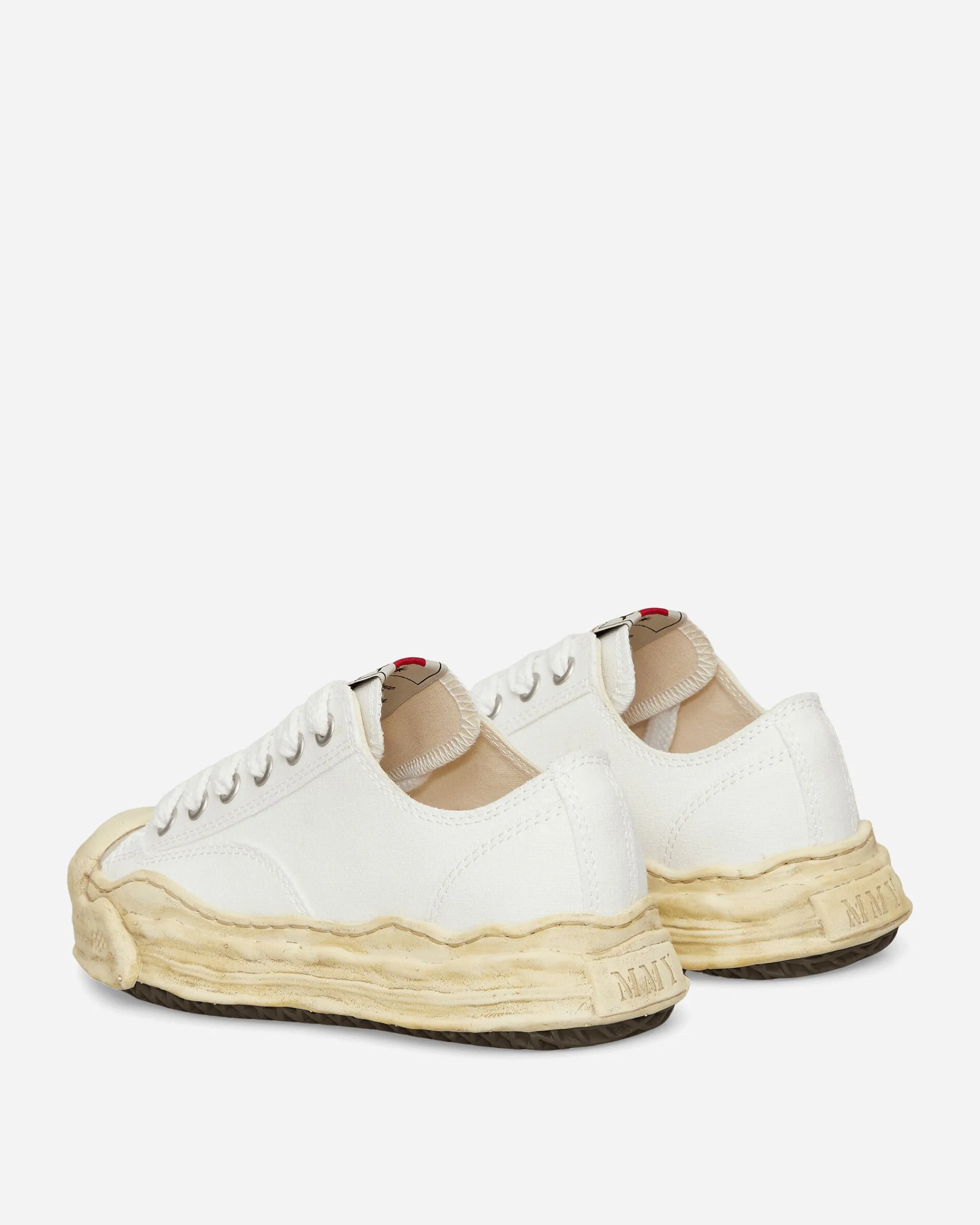 Maison MIHARA YASUHIRO Sneakers·Low|Sneakers^Hank OG Dyed Sole Canvas Low Sneakers White