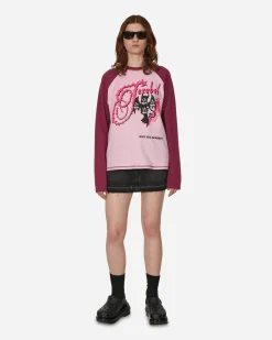 Cormio T-Shirts^Harry 2.0 Oversized Longsleeve T-Shirt Prune / Pink