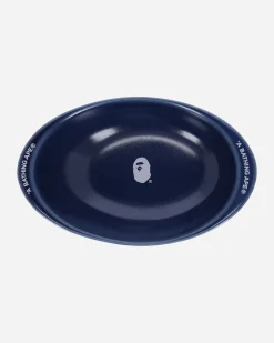 A Bathing Ape Objects^Hasamiyaki Oval Plate Navy