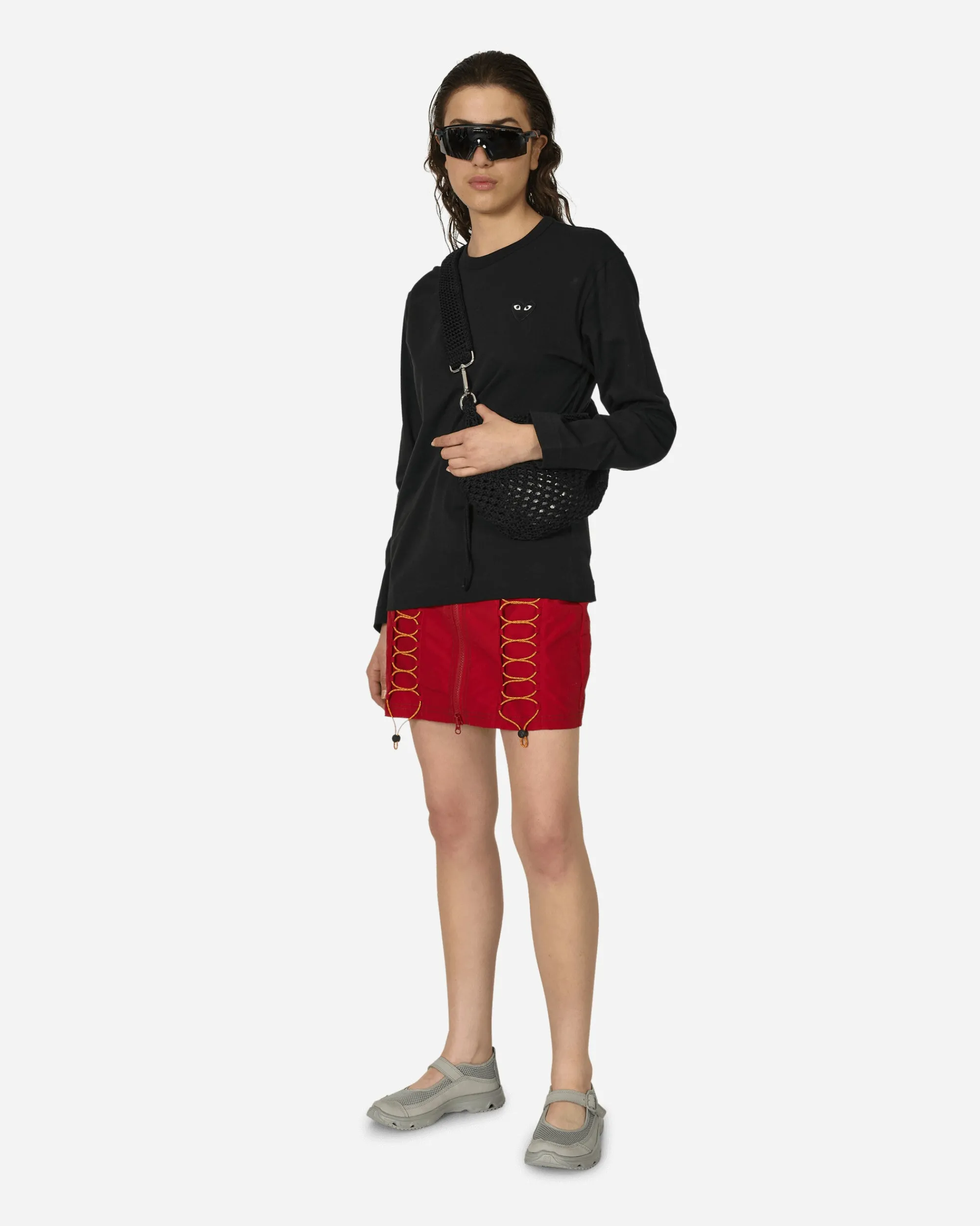 Comme Des Garçons Play T-Shirts^Heart Longsleeve T-Shirt Black