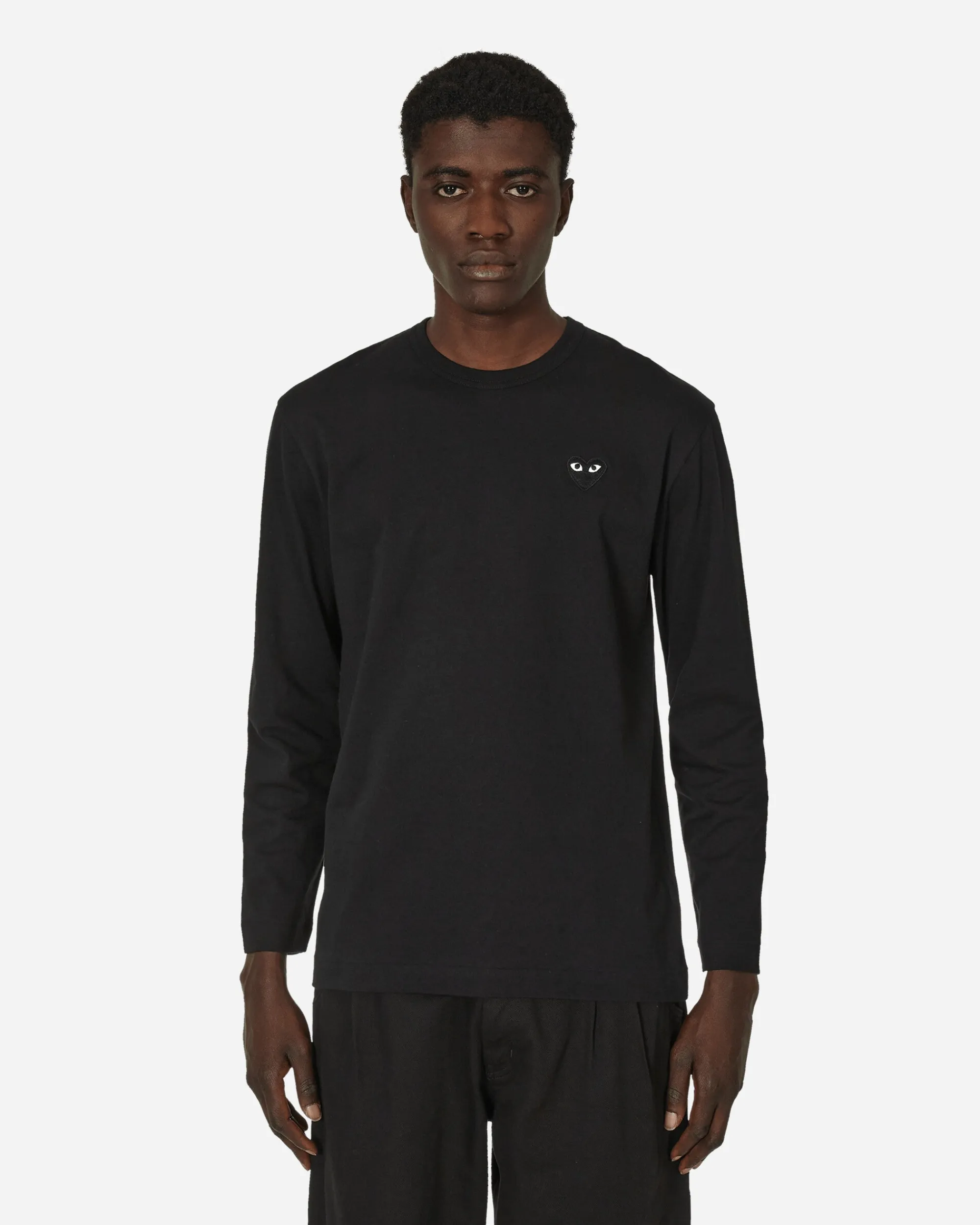 Comme Des Garçons Play T-Shirts^Heart Longsleeve T-Shirt Black