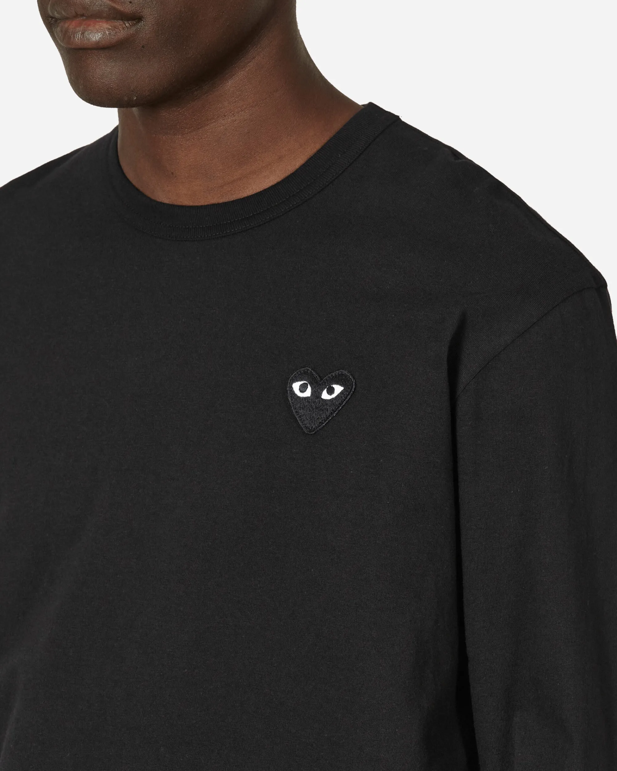 Comme Des Garçons Play T-Shirts^Heart Longsleeve T-Shirt Black