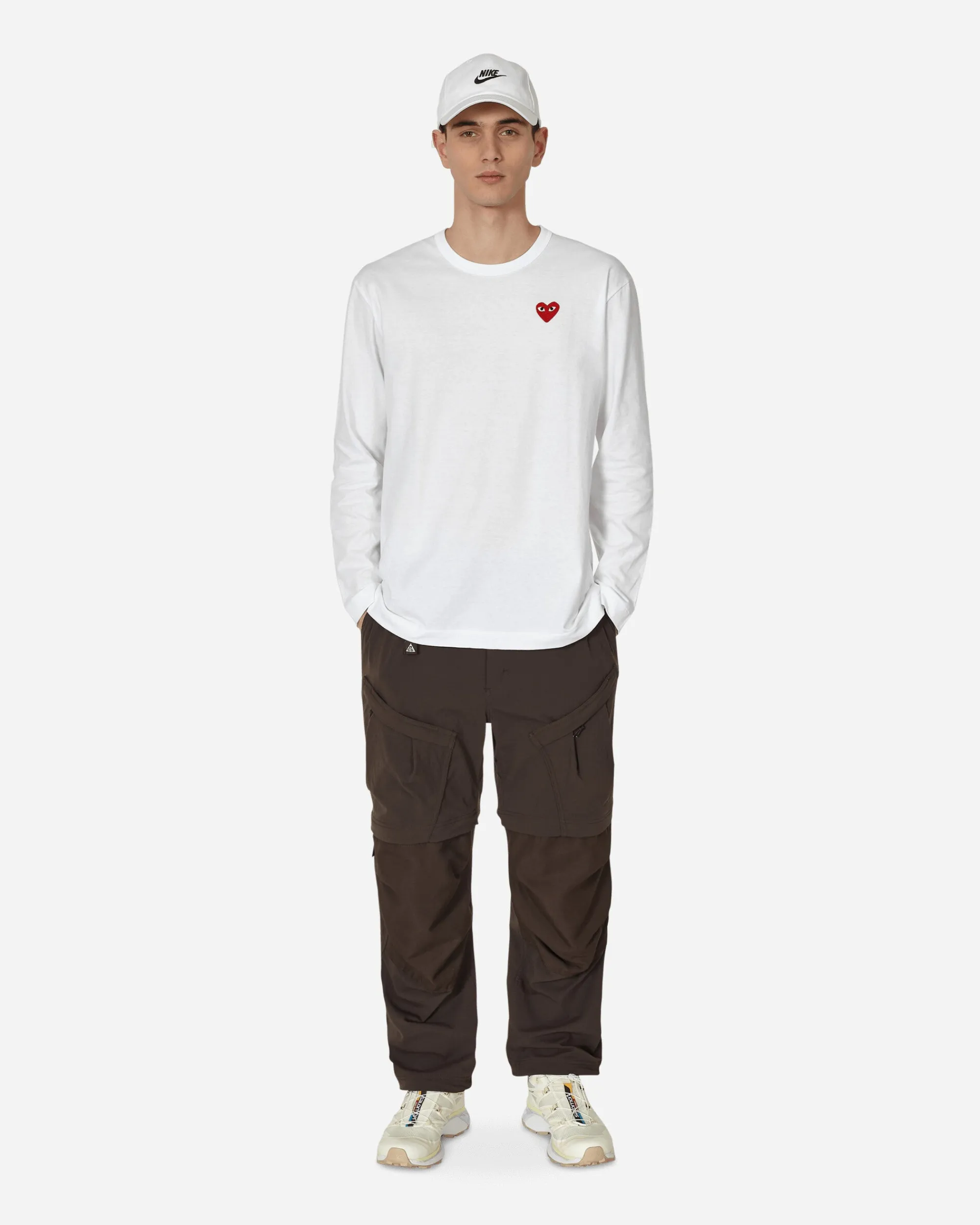 Comme Des Garçons Play T-Shirts^Heart Longsleeve T-Shirt White