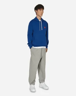 Comme Des Garçons Play Sweatshirts^Heart Patch Hooded Sweatshirt Blue
