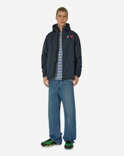 Comme Des Garçons Play T-Shirts^Heart Striped Longsleeve T-Shirt Navy