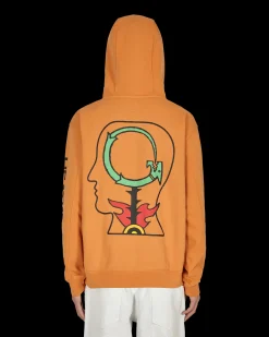 Brain Dead Sweatshirts^Heatwave Hooded Sweatshirt Orange