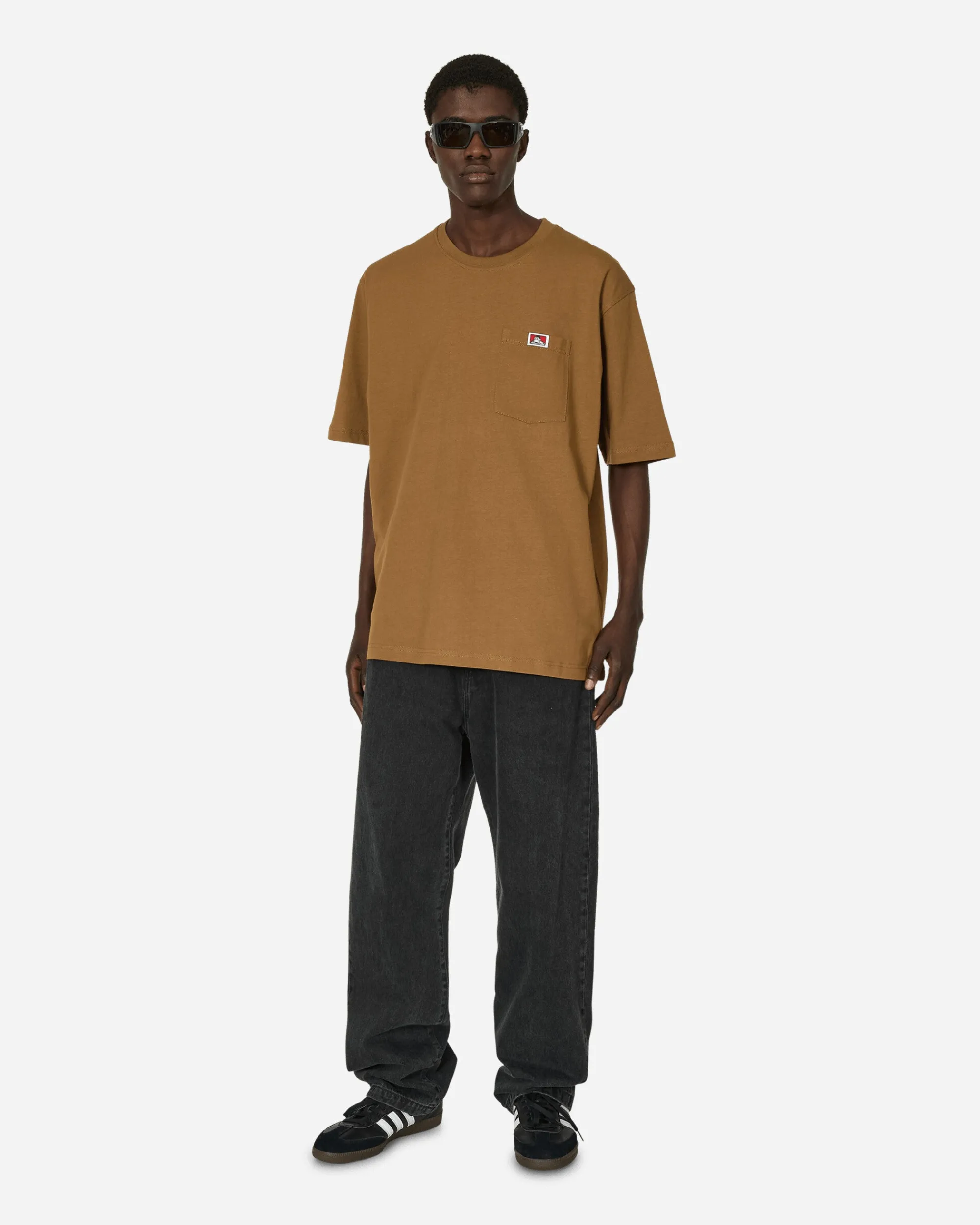 Ben Davis T-Shirts^Heavy Duty Classic Label Pocket T-Shirt Coyote Brown