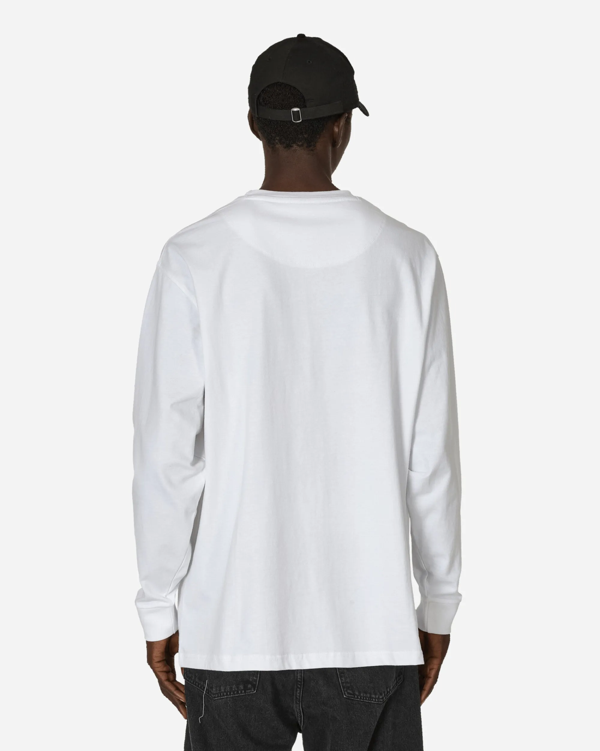 Ben Davis T-Shirts^Heavy Duty Classic Label Pocket Longsleeve T-Shirt White