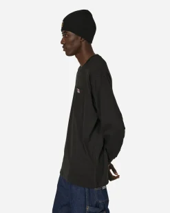 Ben Davis T-Shirts^Heavy Duty Classic Label Pocket Longsleeve T-Shirt Black
