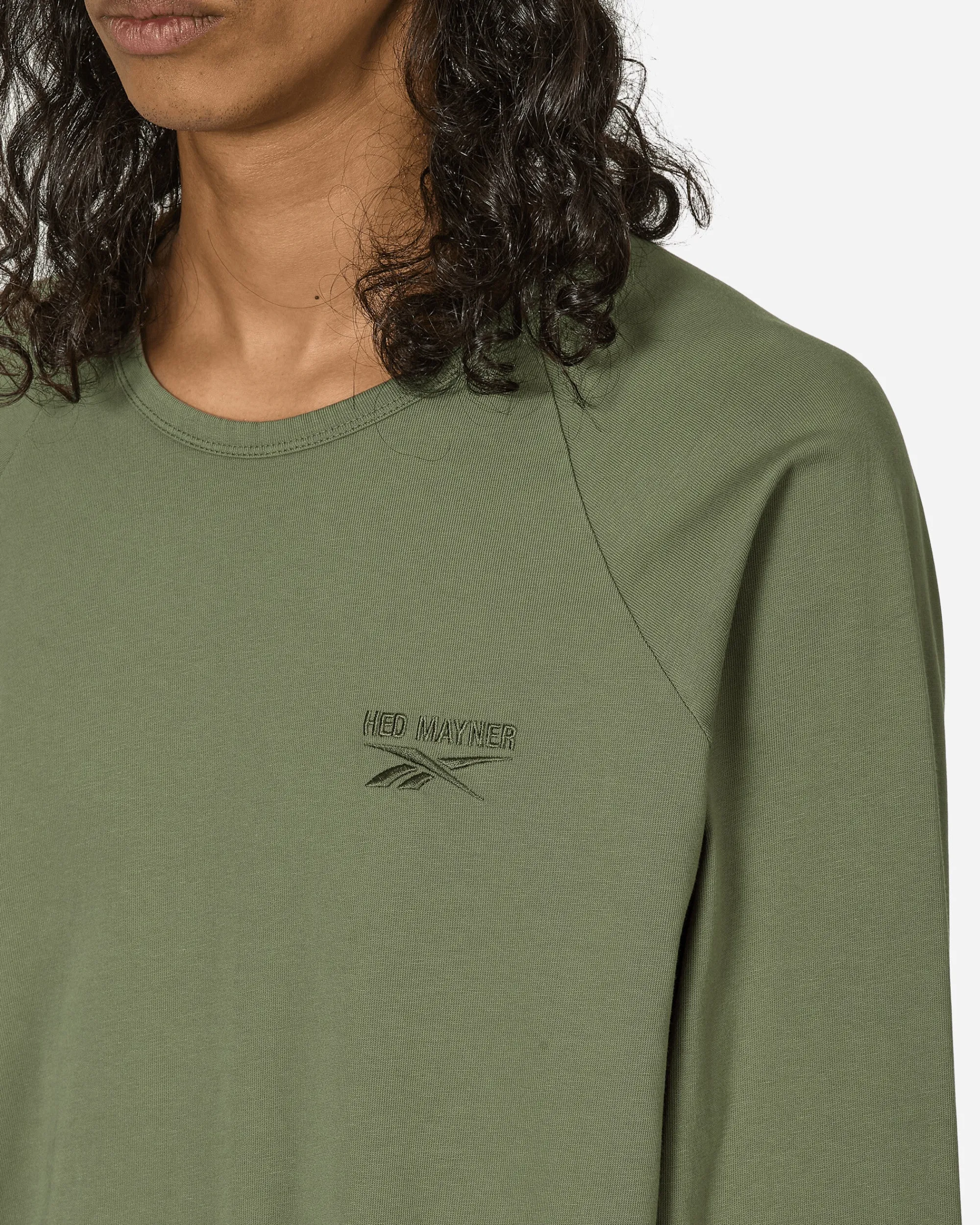 Reebok T-Shirts^Hed Mayner Oversized Raglan Longsleeve T-Shirt Army Green