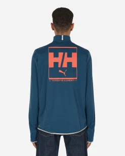 Puma Sweatshirts^Helly Hansen Running Pullover Blue
