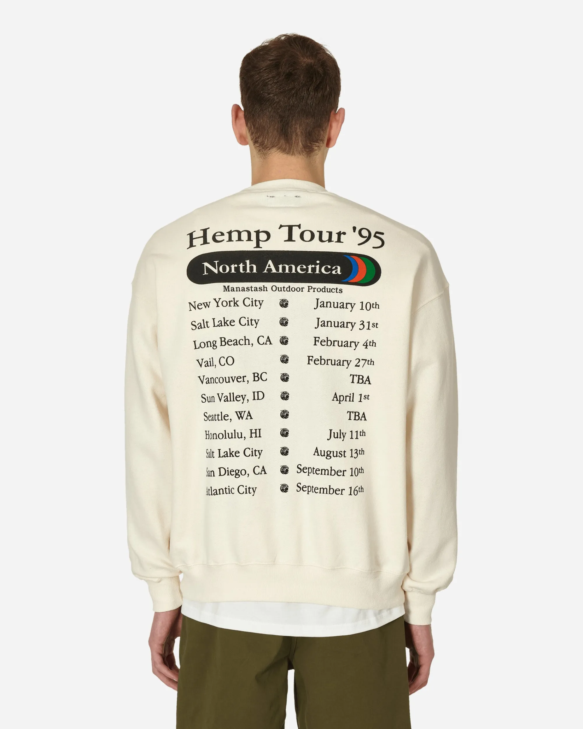 Manastash Sweatshirts^Hemp Tour Cascade Crewneck Sweatshirt Natural