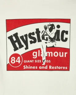 Hysteric Glamour T-Shirts^HG Polish T-Shirt Dirty White