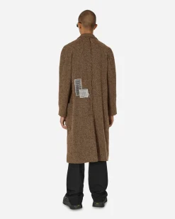 Song for the Mute Coats And Jackets^High Lapel Raglan Coat Brown