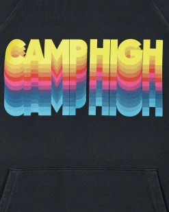 Camp High Sweatshirts^High Vibrations Hooded Sweatshirt Black