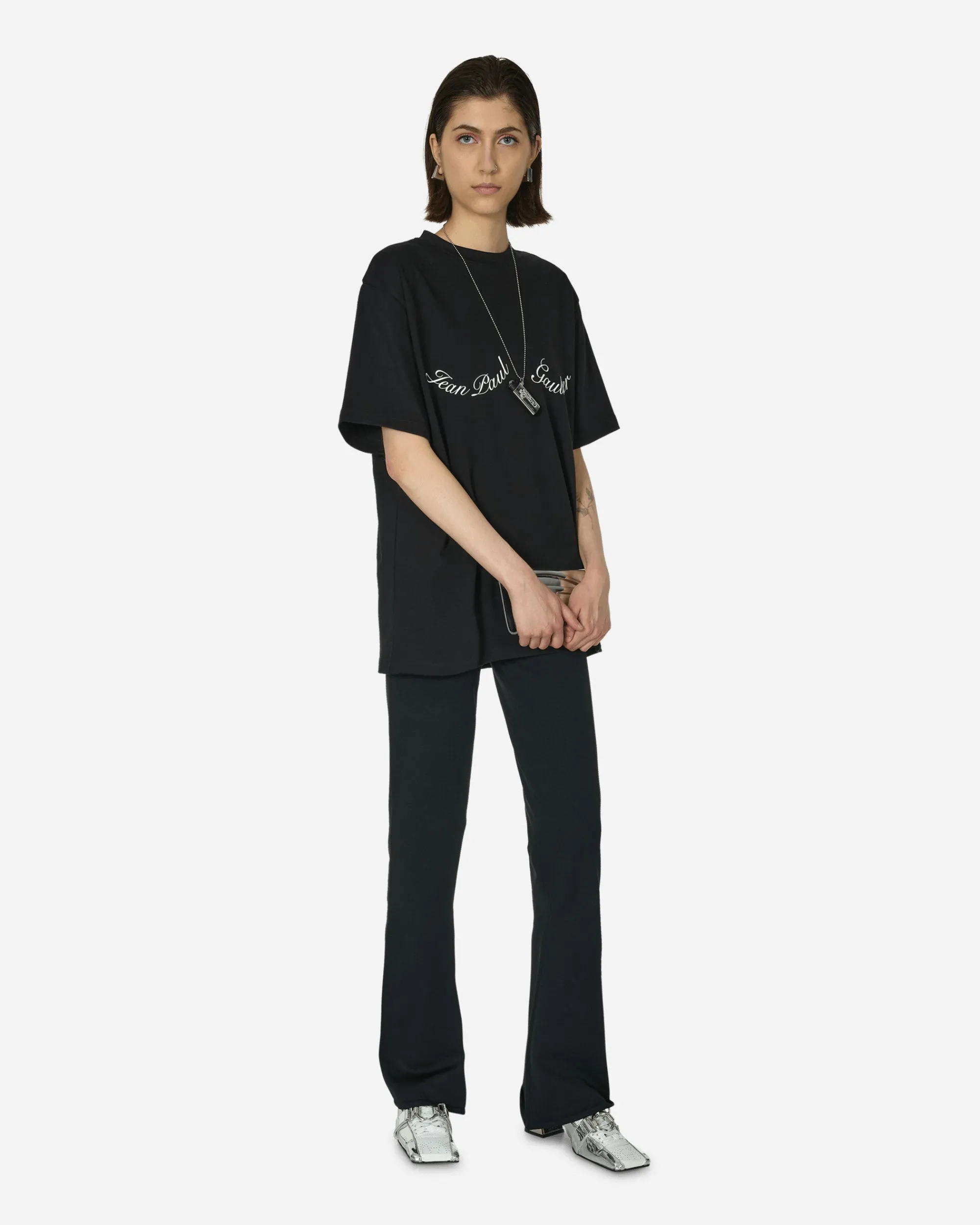 Nike Pants^High-Waisted Flared Trousers Black