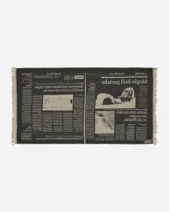 Serapis Textile^Hippocampus Pattern Towel Black