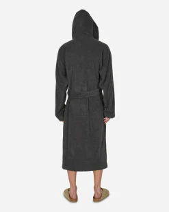 Tekla Textile^Hooded Bathrobe Ash Black