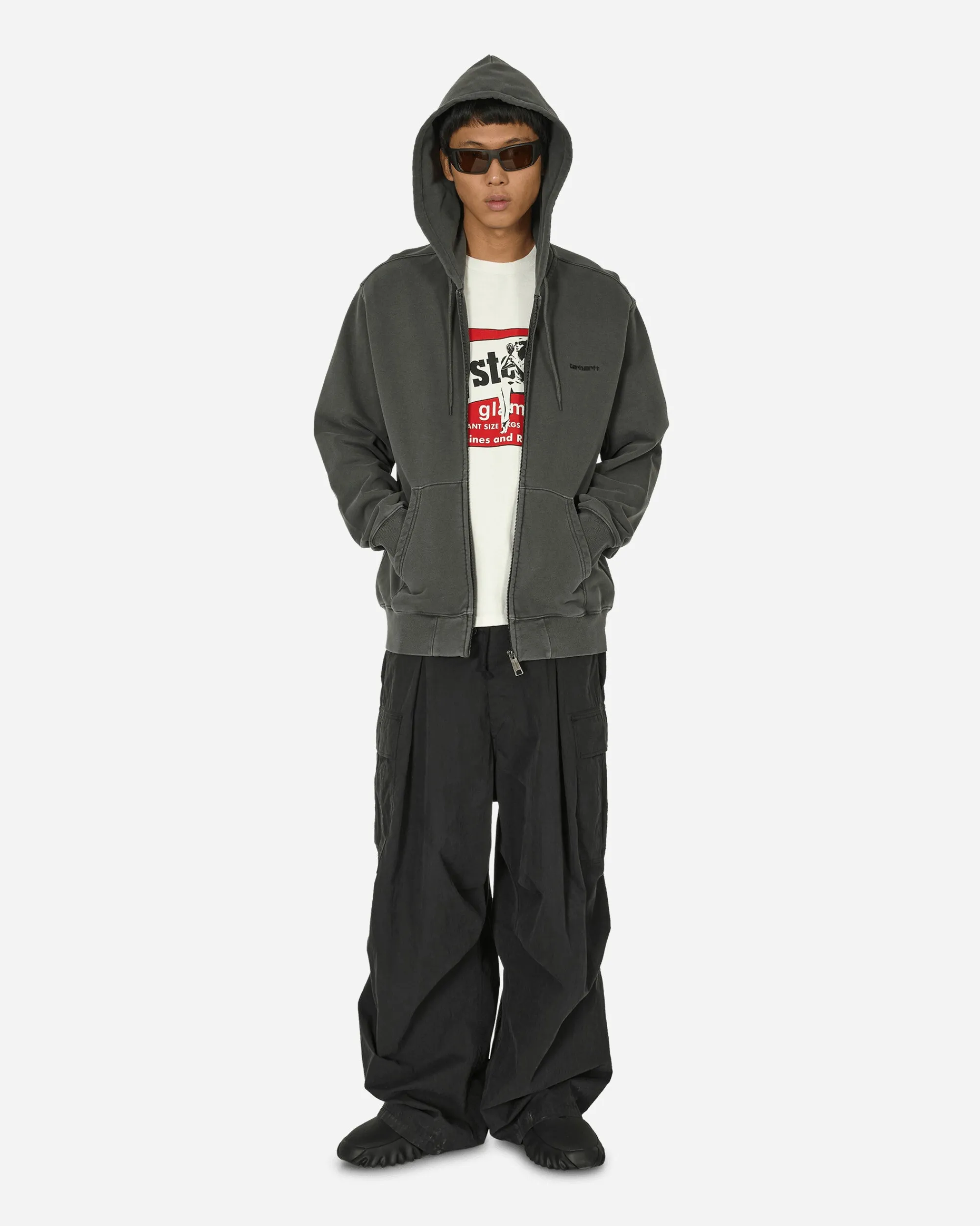 Carhartt WIP Sweatshirts^Hooded Duster Script Jacket Black