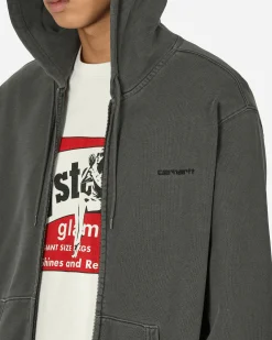 Carhartt WIP Sweatshirts^Hooded Duster Script Jacket Black