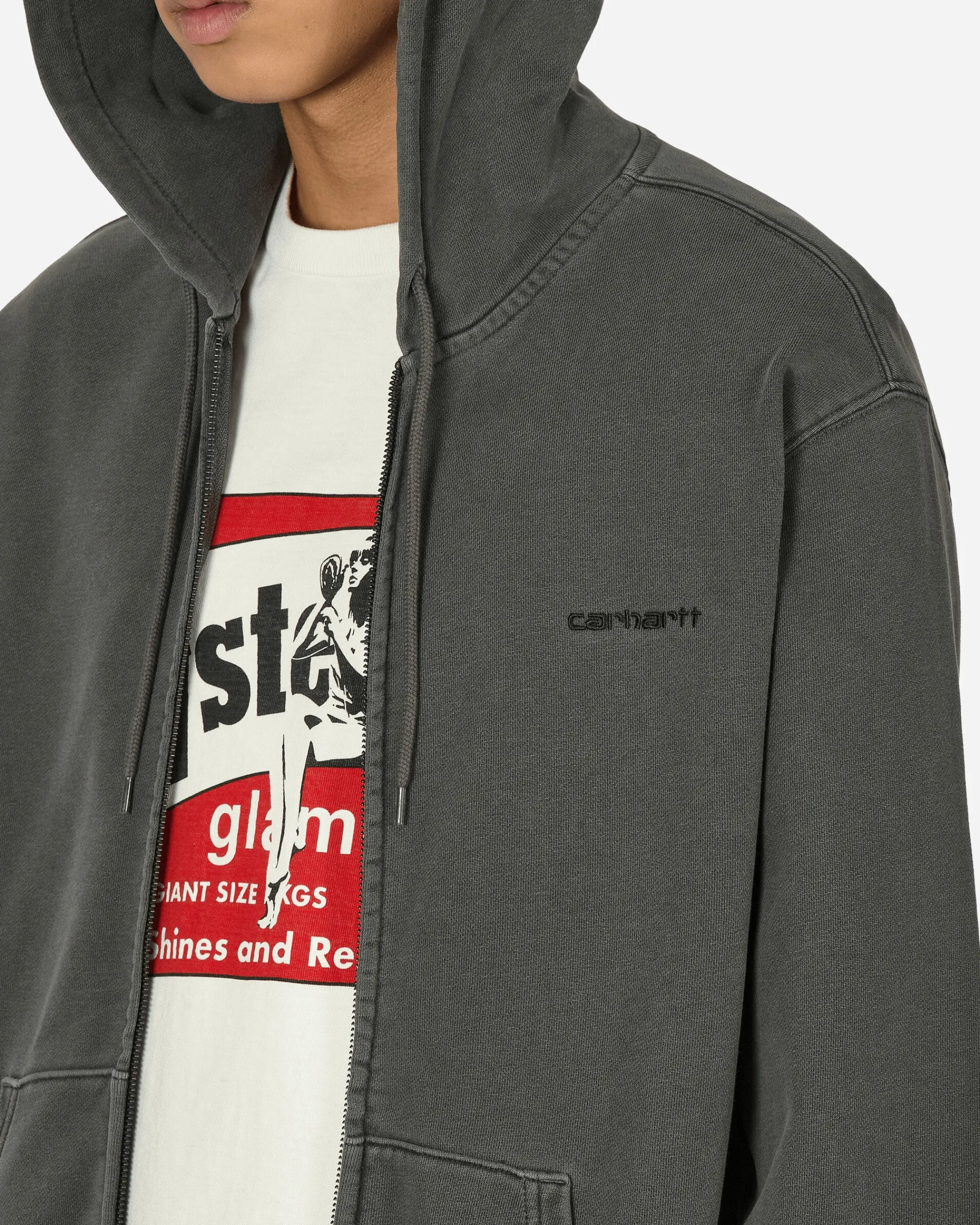 Carhartt WIP Sweatshirts^Hooded Duster Script Jacket Black