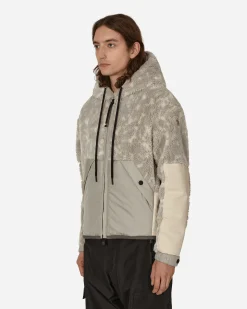 Moncler Grenoble Knitwear^Hooded Pile Cardigan Beige