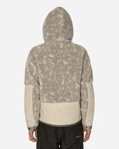 Moncler Grenoble Knitwear^Hooded Pile Cardigan Beige