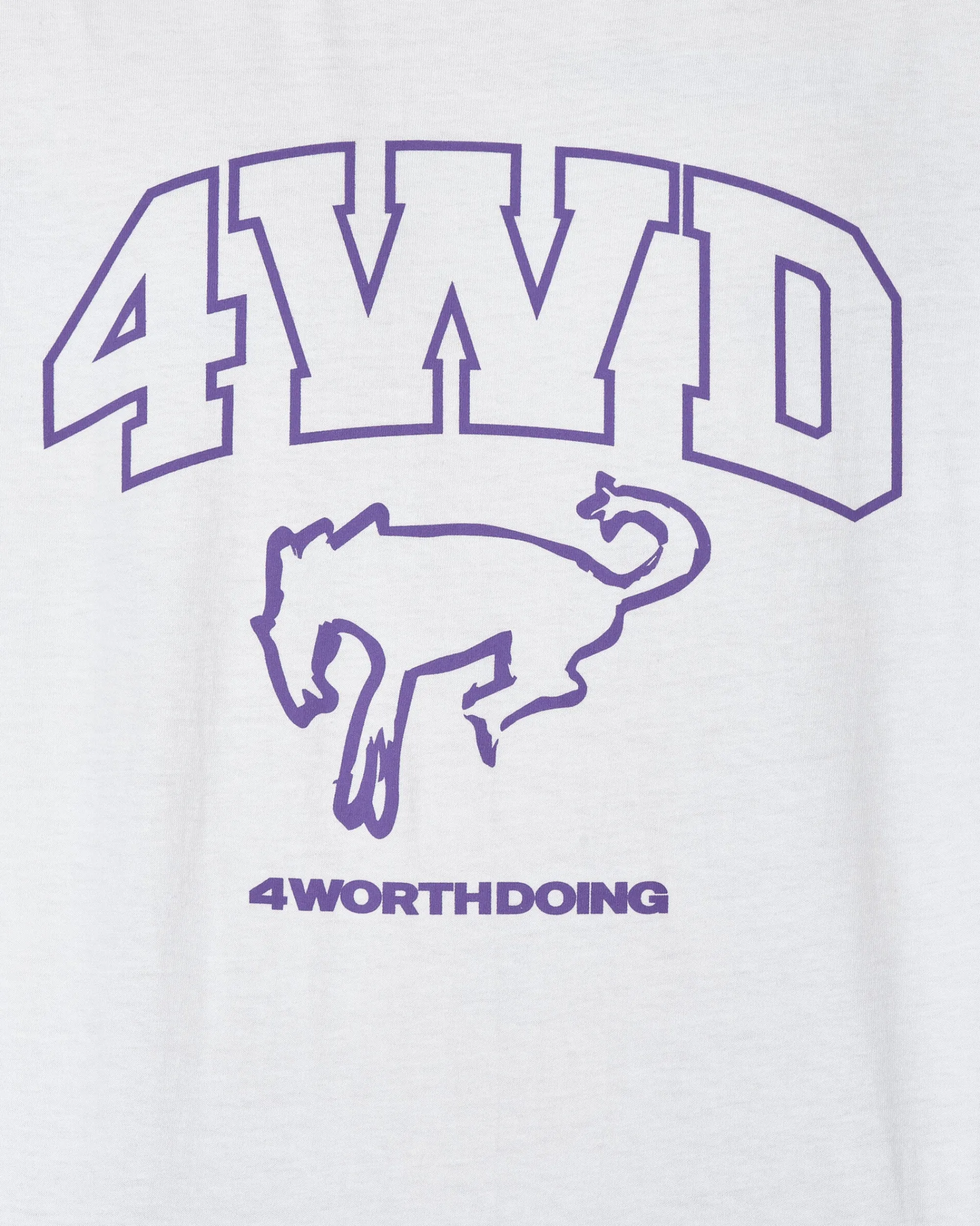 4 Worth Doing T-Shirts^Horse Mascot T-Shirt White
