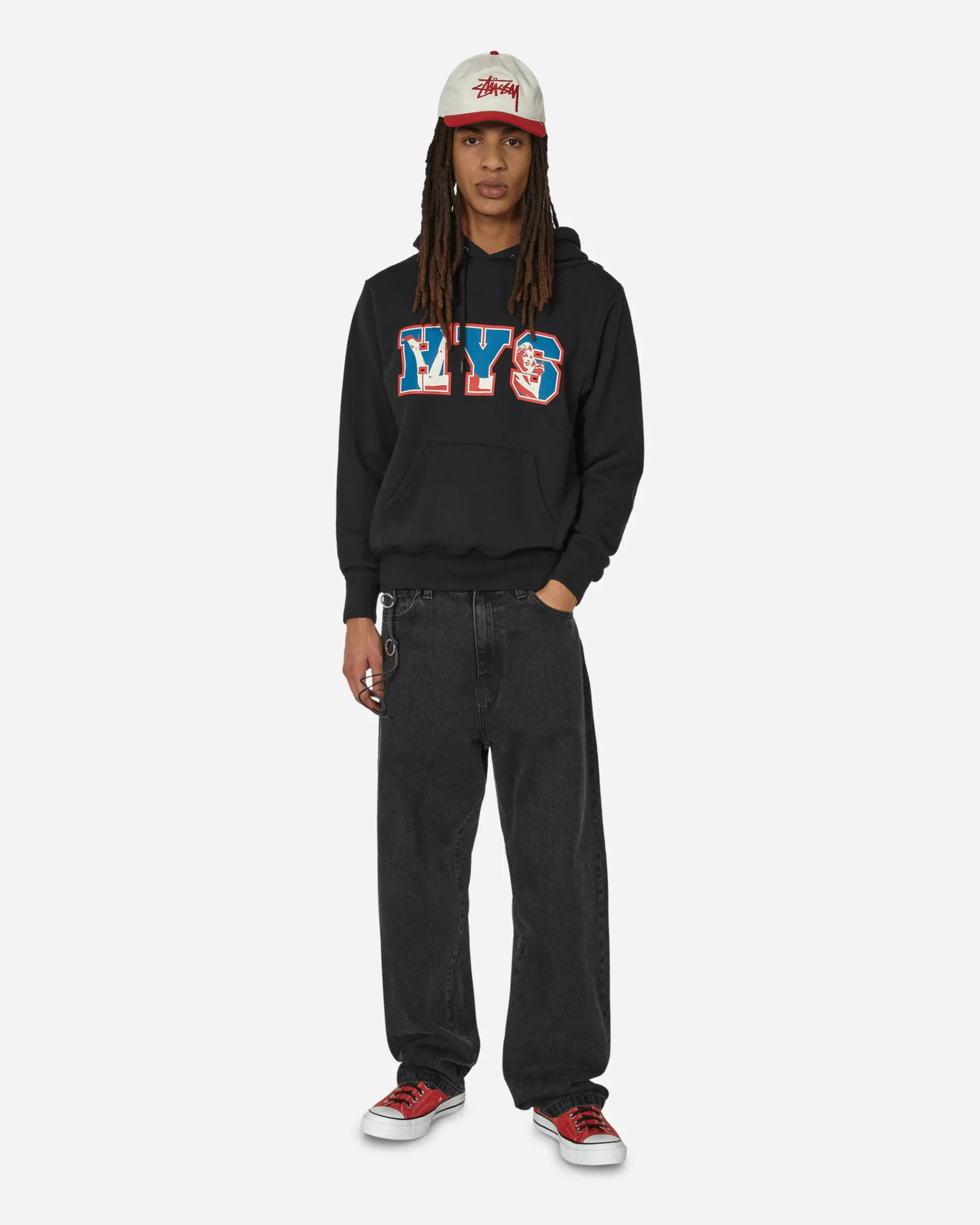Hysteric Glamour Sweatshirts^HYS Varsity Hoodie Black