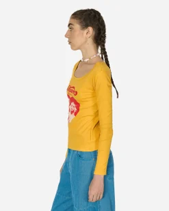 Hysteric Glamour T-Shirts^Hysteric Heart Longsleeve T-Shirt Yellow
