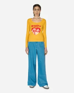 Hysteric Glamour T-Shirts^Hysteric Heart Longsleeve T-Shirt Yellow