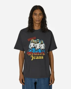 Hysteric Glamour T-Shirts^Hysteric Jeans T-Shirt Black