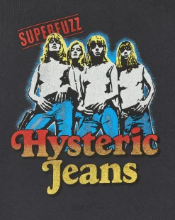 Hysteric Glamour T-Shirts^Hysteric Jeans T-Shirt Black