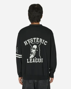Hysteric Glamour Knitwear^Hysteric League Cardigan Black