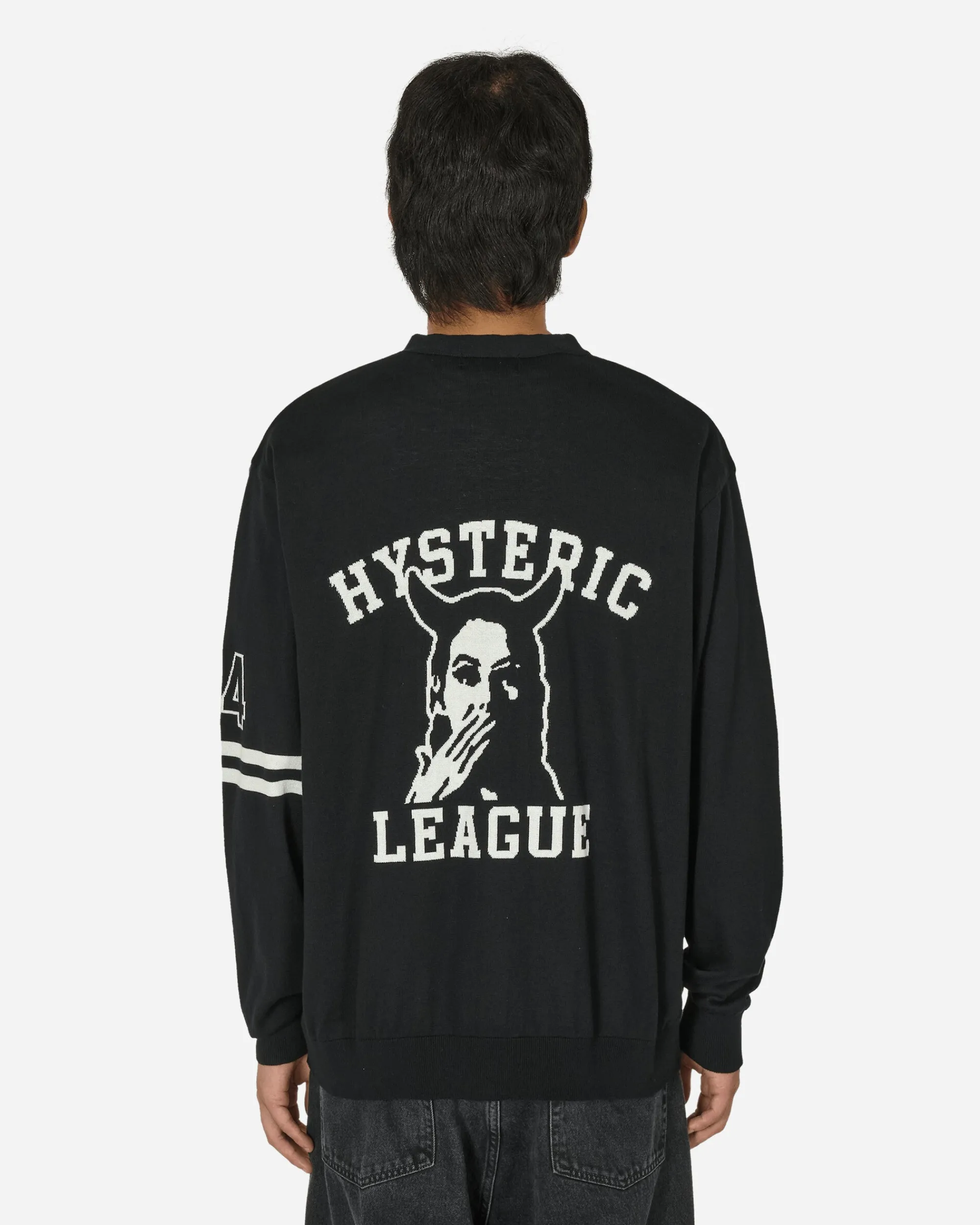 Hysteric Glamour Knitwear^Hysteric League Cardigan Black
