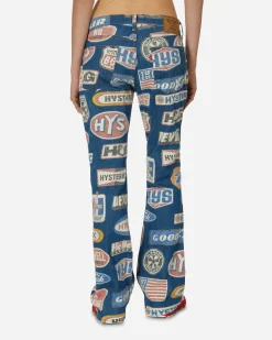 Hysteric Glamour Pants^Hysteric Motor Pattern Flare Denim Pants Indigo