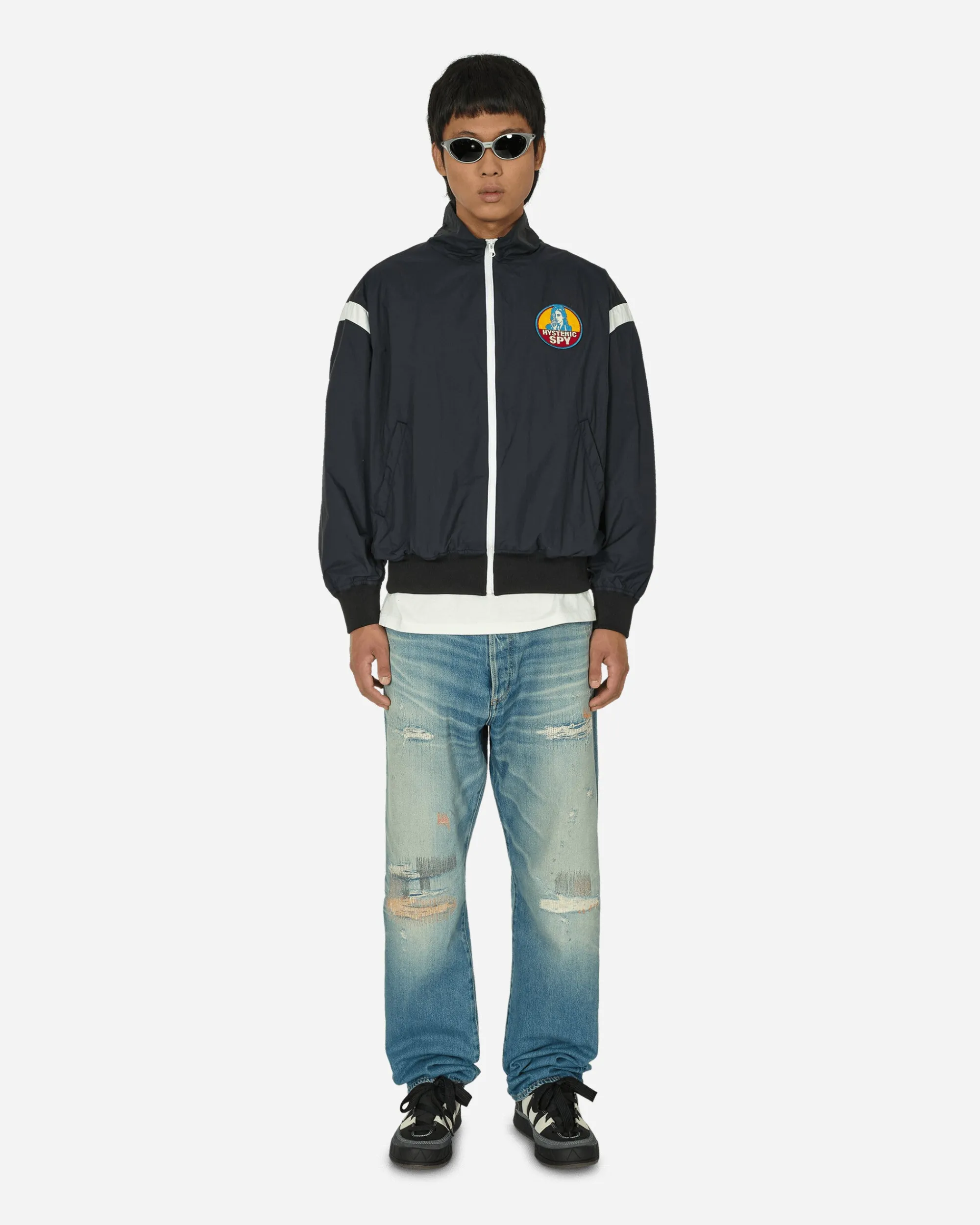Hysteric Glamour Sweatshirts^Hysteric Spy Patch Track Jacket Black