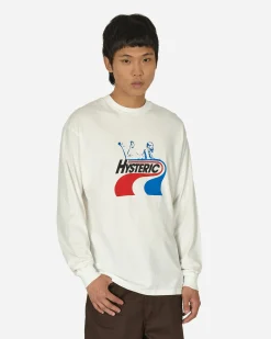 Hysteric Glamour Sweatshirts^Hysteric Way Longsleeve T-Shirt Dirty White