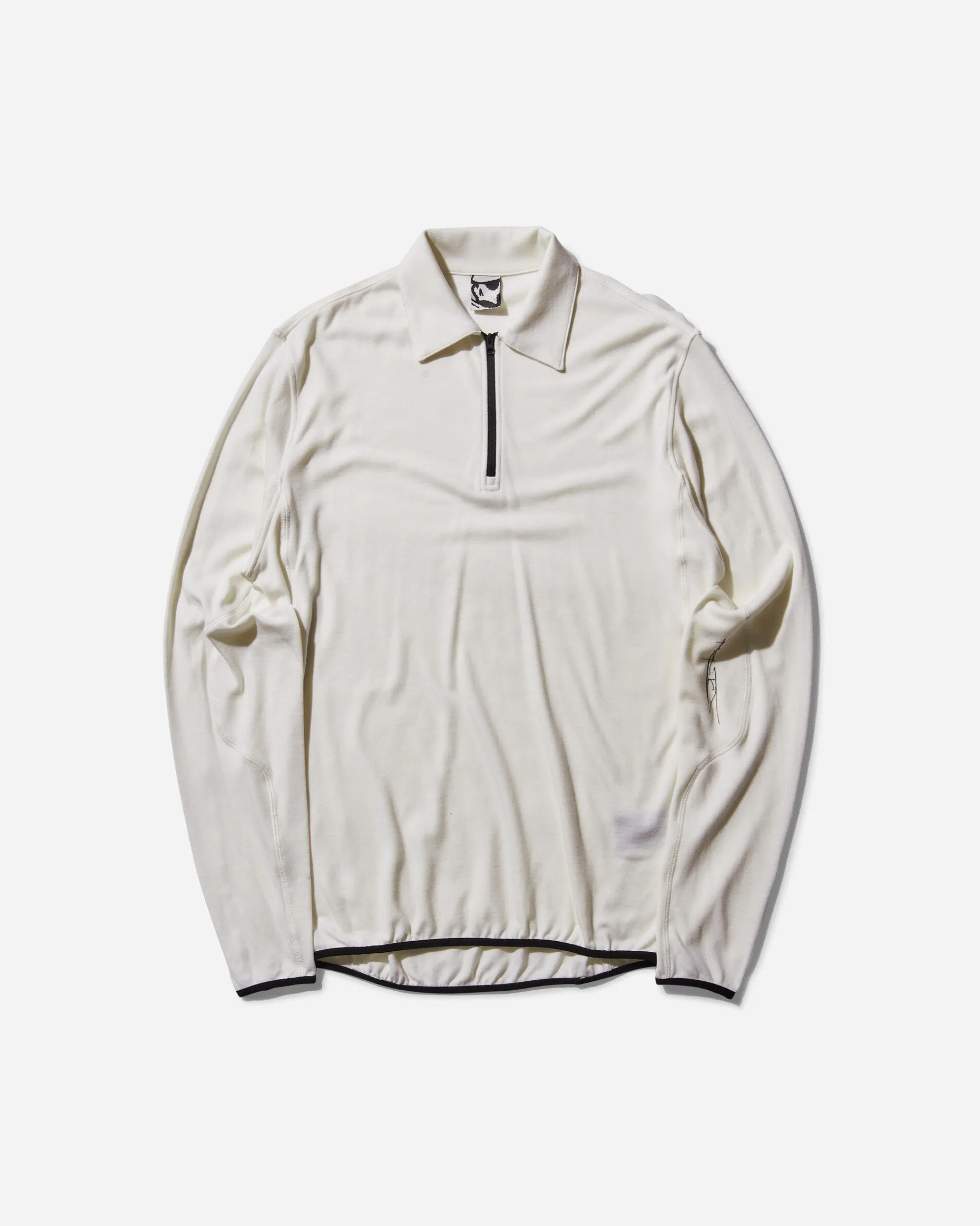 GR10K Sweatshirts^Incognito Half Zip Top Off White