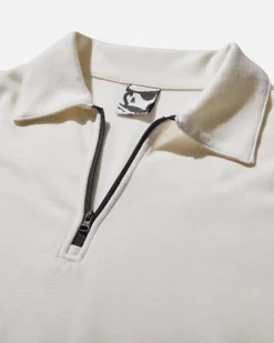 GR10K Sweatshirts^Incognito Half Zip Top Off White