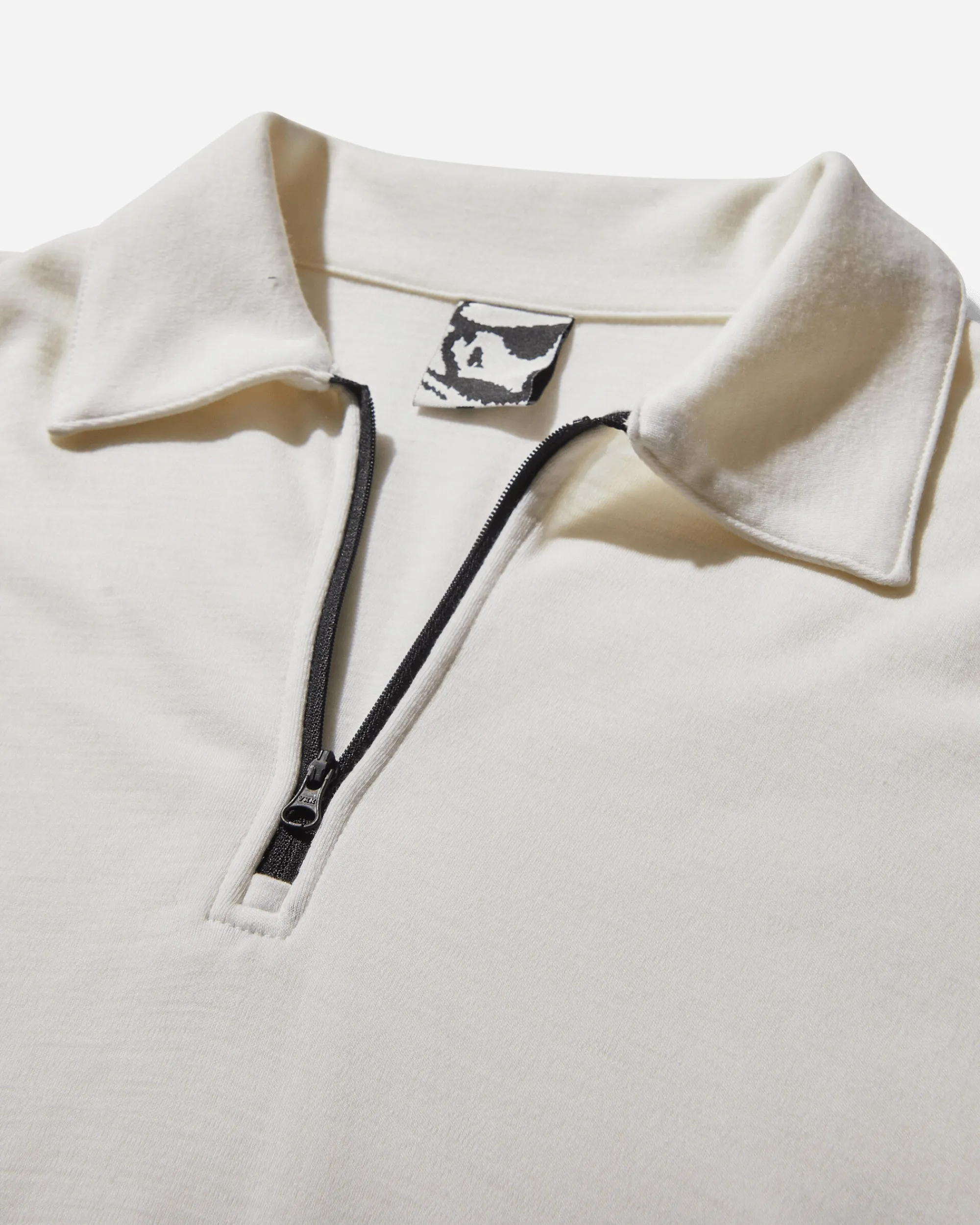 GR10K Sweatshirts^Incognito Half Zip Top Off White