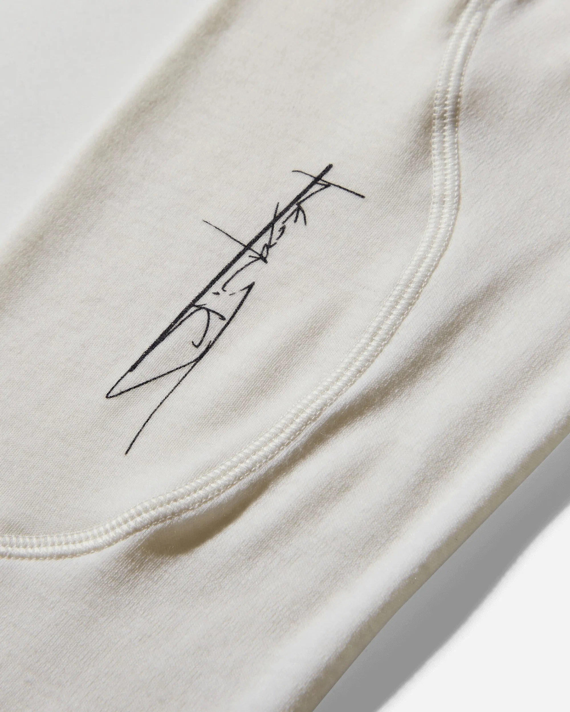 GR10K Sweatshirts^Incognito Half Zip Top Off White