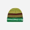 Awake NY Hats|Hats^Intarsia Knit Beanie Green
